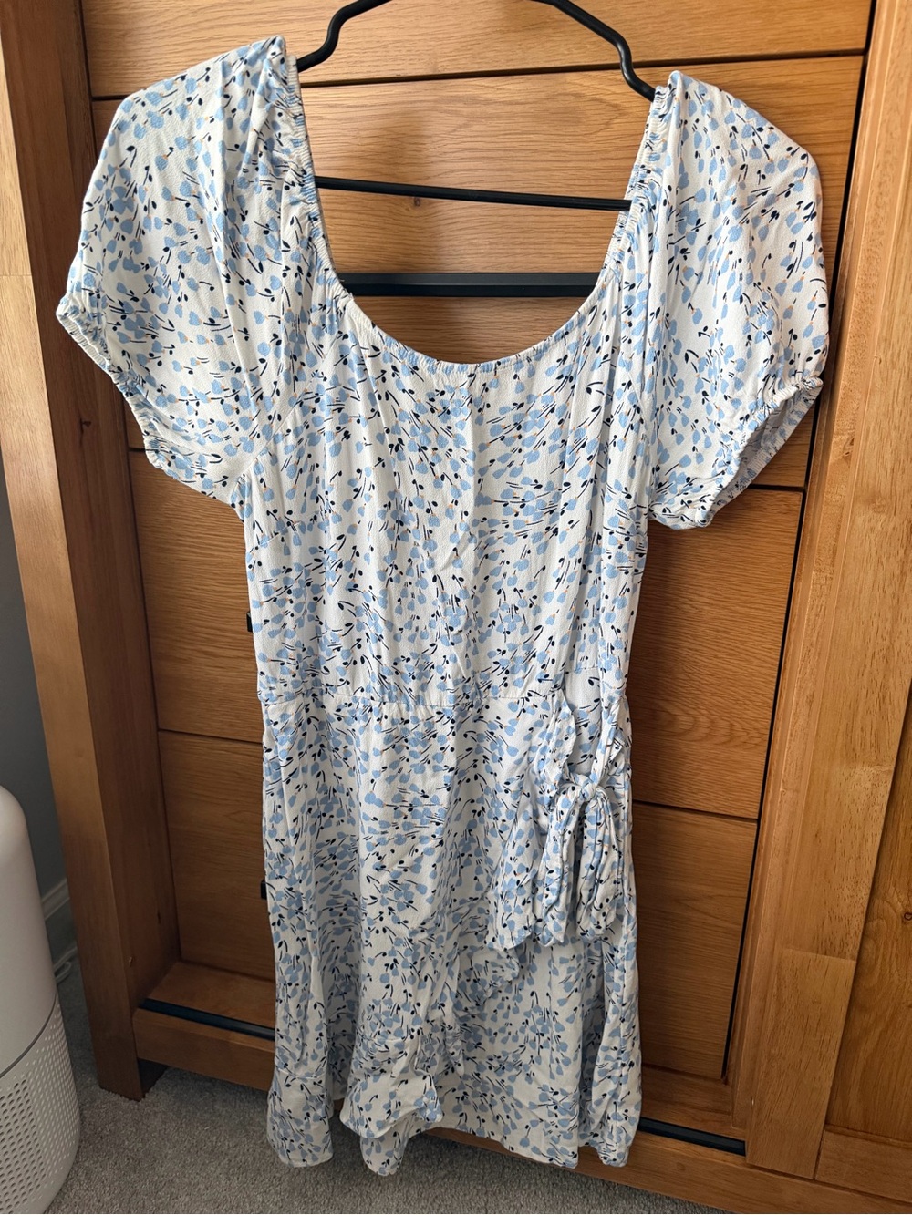 Lily Rose Blue & White Floral Midi Dress